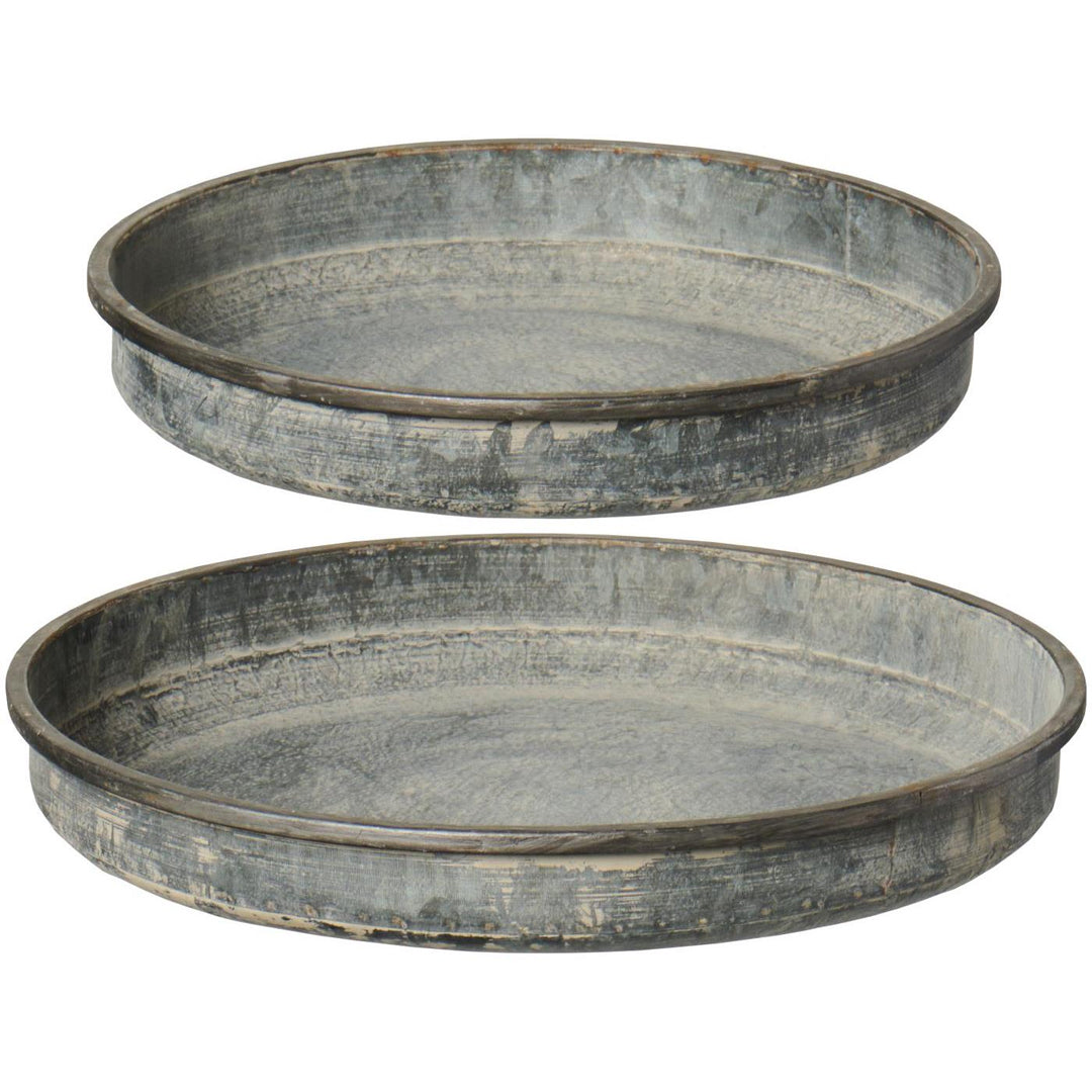 Ib Laursen – Kerzentablett-Set, 2-teilig – rund mit Rand, Urban Garden