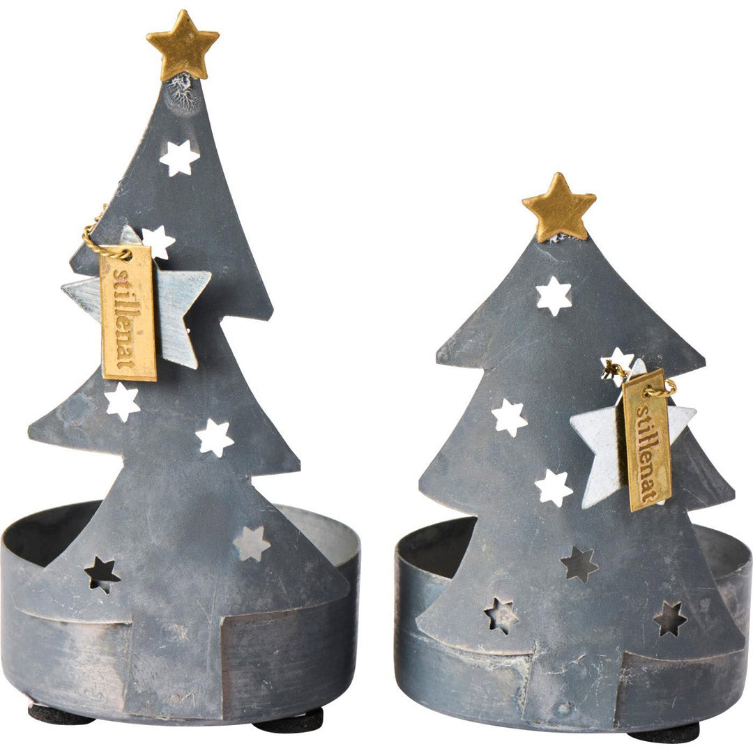 Ib Laursen - Teelichthalter – 2 Stück Weihnachtsbäume