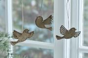 Ib Laursen – Eira dekorative Vögel zum Aufhängen – 3 Stück