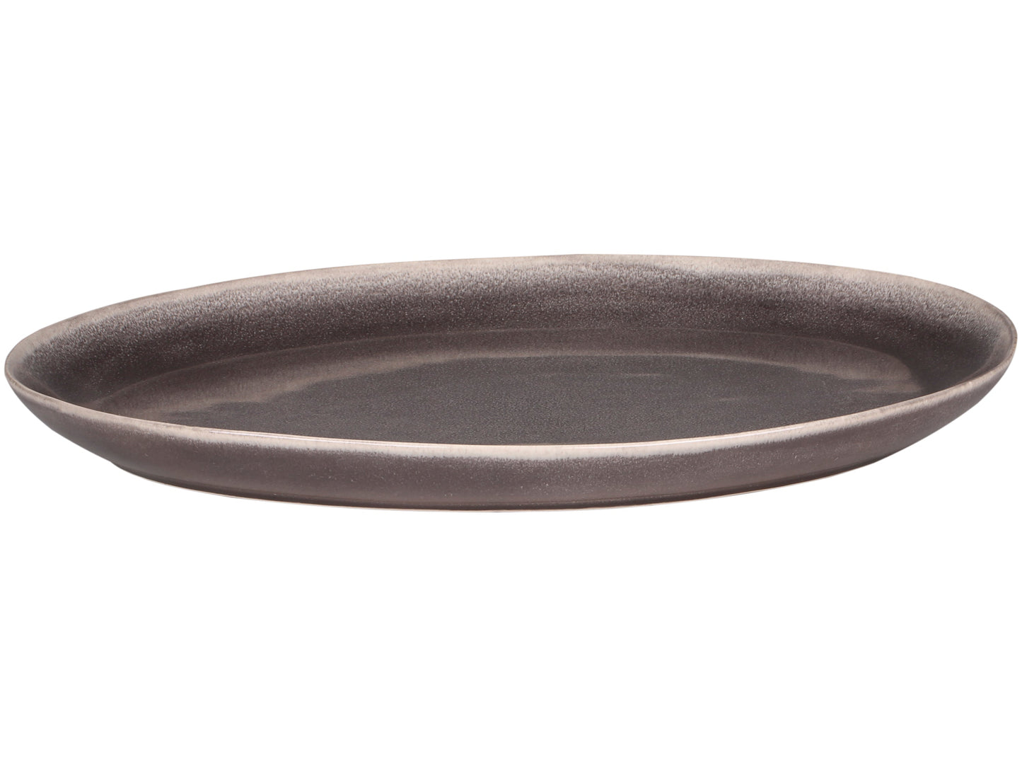Chic Antique - Calais Ovaler Teller, H3,5/L36/B27 cm, Kohle