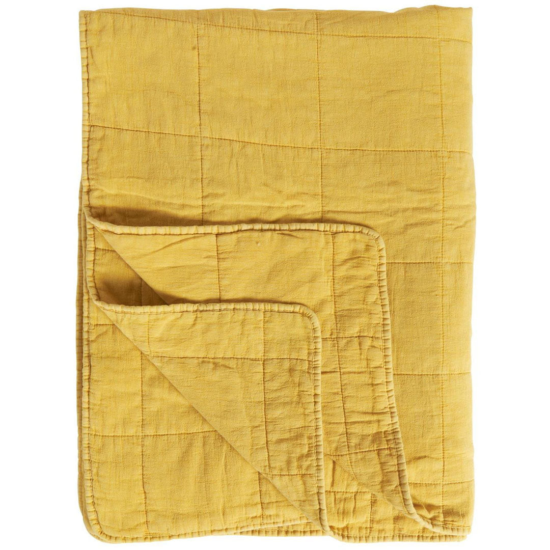 Ib Laursen – Klassische Steppdecke Gelb 130x180 cm