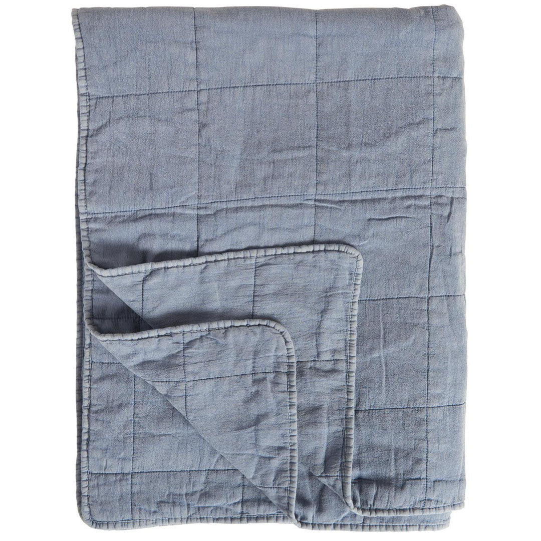 Ib Laursen – Klassische Steppdecke Blau 130x180 cm
