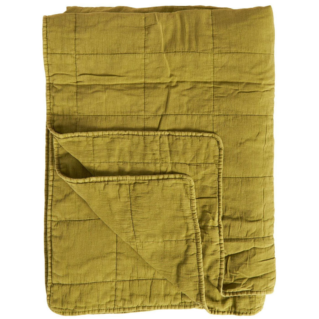 Ib Laursen – Klassische Steppdecke Grün 130x180 cm