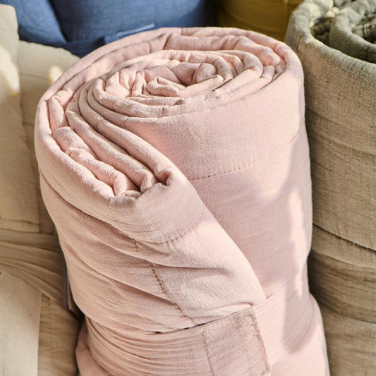 Ib Laursen – Klassische Steppdecke Rosa 130x180 cm