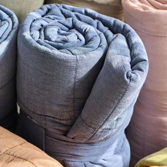 Ib Laursen – Klassische Steppdecke Indigo 130x180 cm