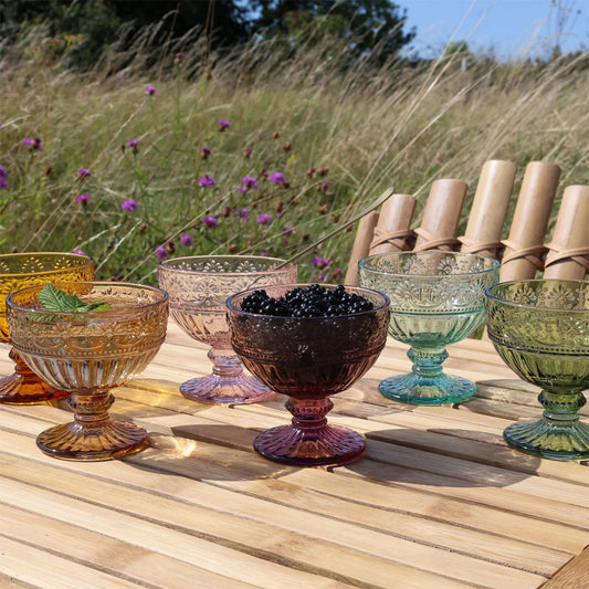 Chic Antique - Saint-Émilion Glas mit Muster - 260 ml - 6 Stück