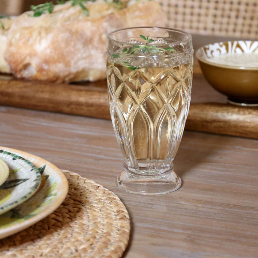 Saint-Émilion Glas mit Muster 350 ml – Klar | 6er-Set