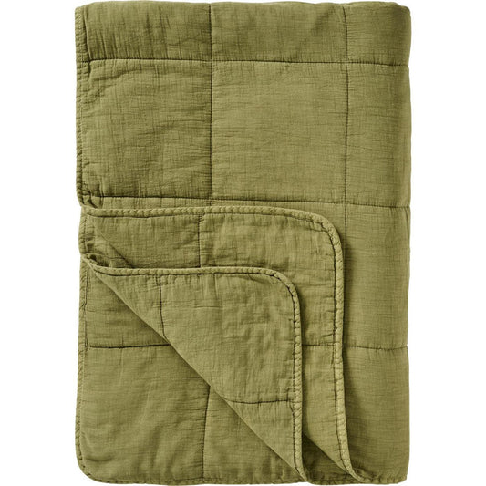 Ib Laursen – Vintage Quilt Herbal Green 130 × 180 cm