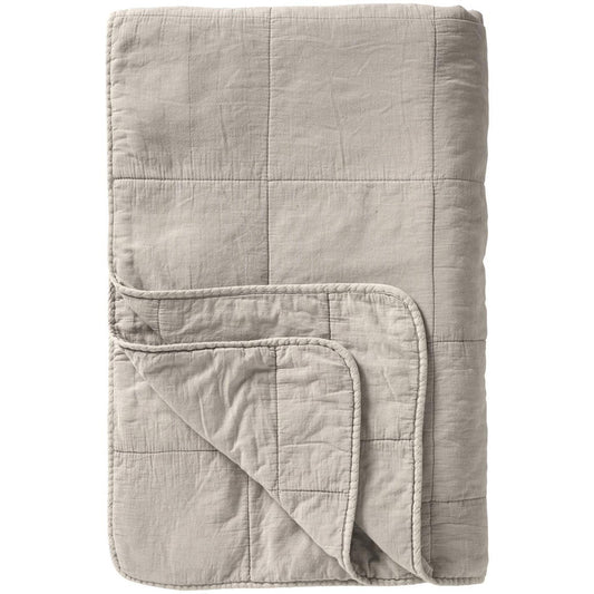 Ib Laursen - Vintage Steppdecke  Quilt - Ash Grey 130x180 cm