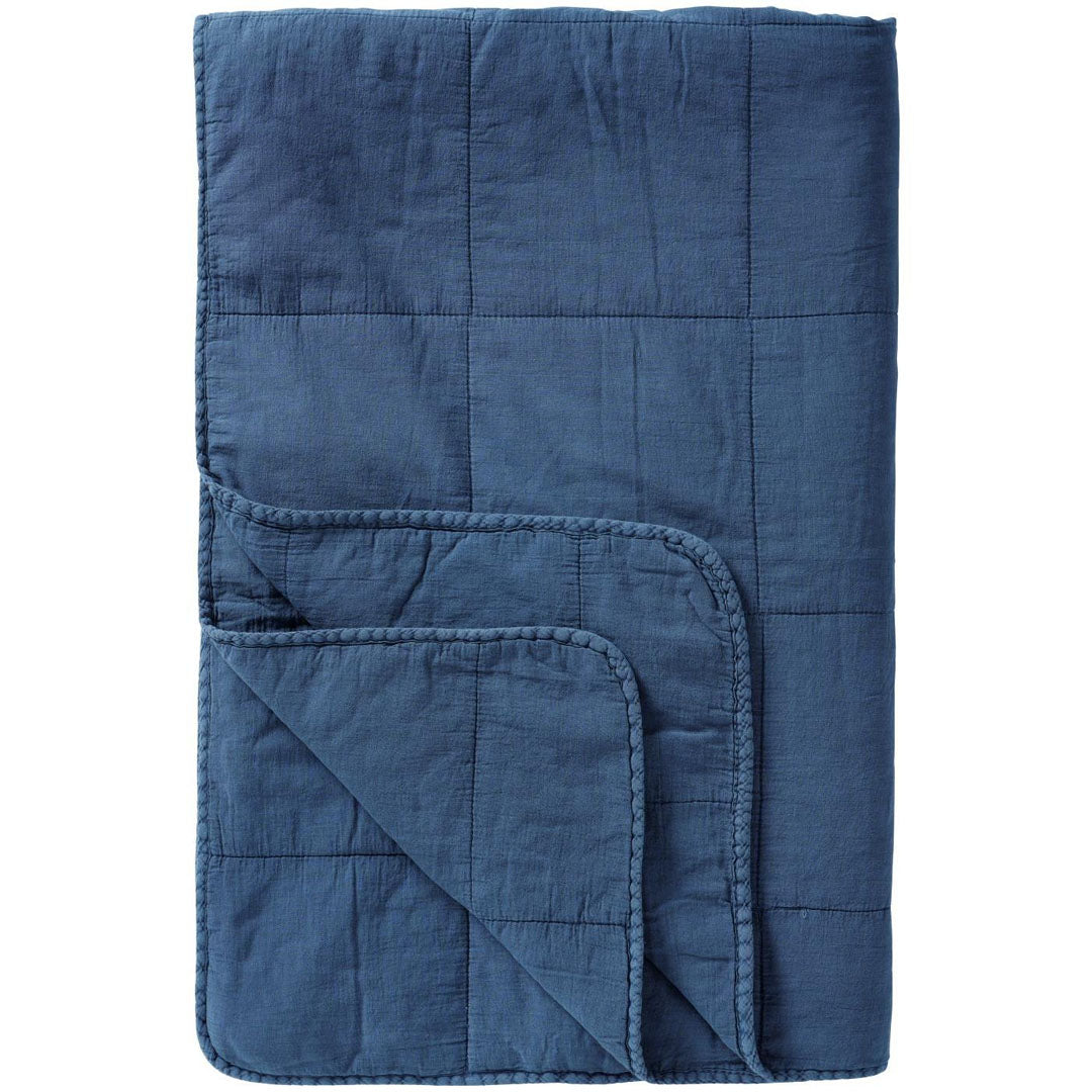 Ib Laursen – Vintage Quilt / Tagesdecke Indigo – 130 x 180 cm