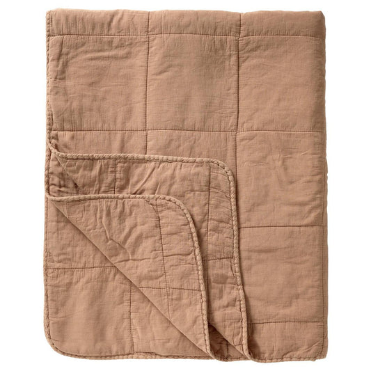 Ib Laursen - Vintage Steppdecke Burned Rose 240x240 cm