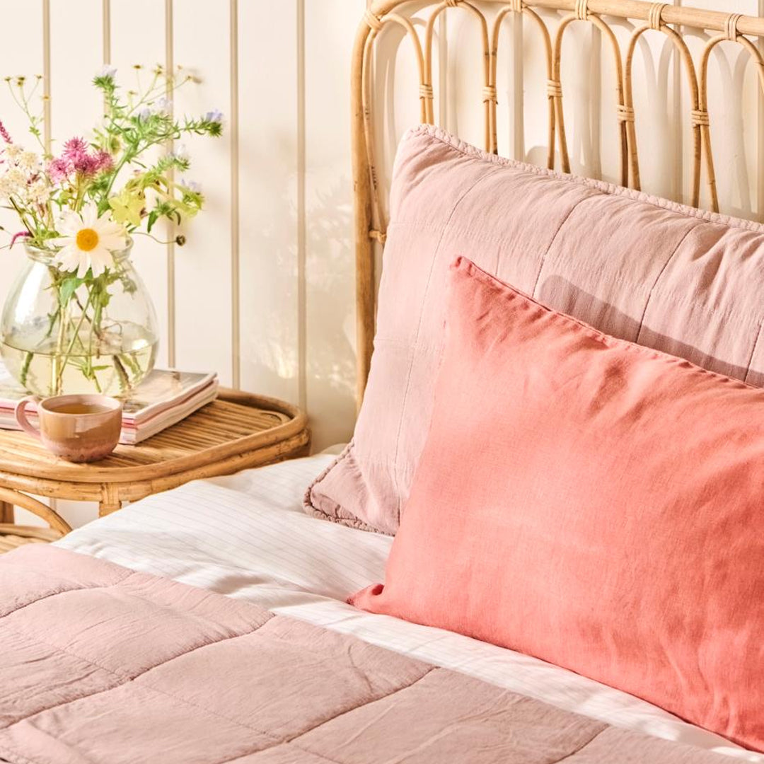 Ib Laursen – Vintage Quilt Bettdecke, Doppelbett – rose, 240×240 cm
