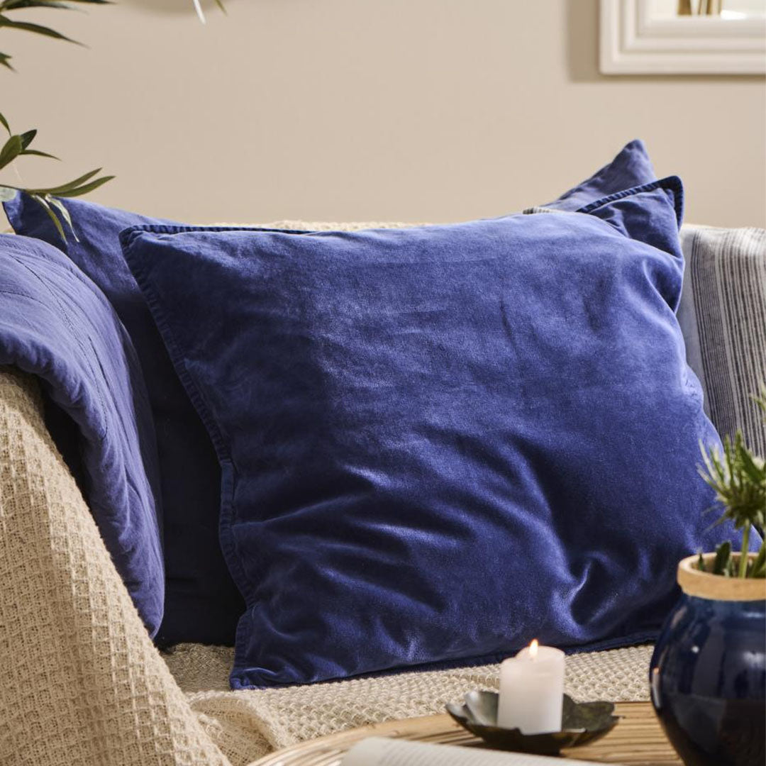 Ib Laursen – Samtkissenbezug Indigo – 52 x 52 cm