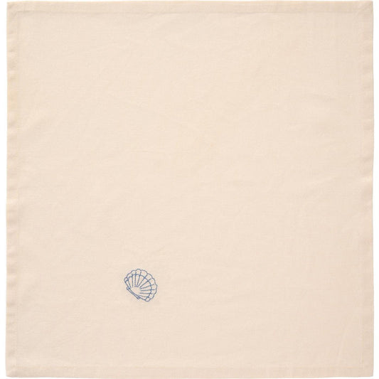 Ib Laursen - Stoffserviette Atlantis mit Muschel butter cream