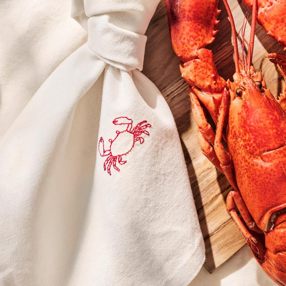 Ib Laursen - Stoffserviette Atlantis mit Krabbe butter cream