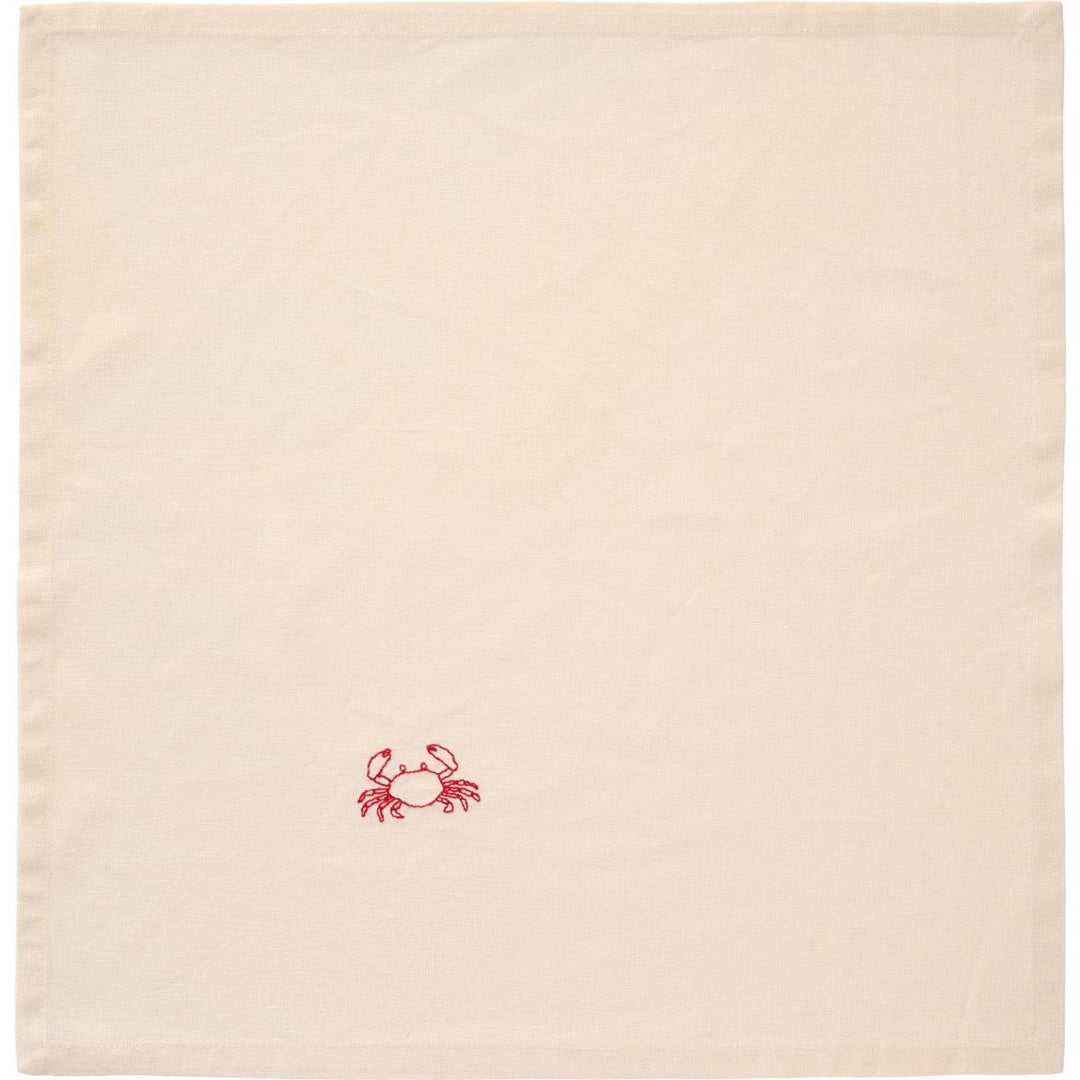 Ib Laursen - Stoffserviette Atlantis mit Krabbe butter cream