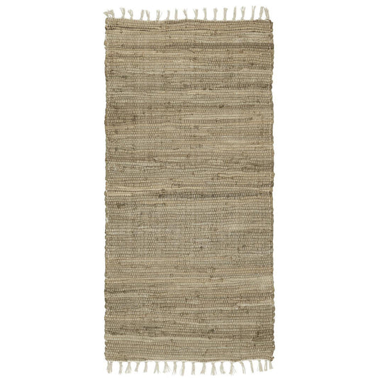 Ib Laursen – Flickenteppich – bräunlich/grau, 60 x 120 cm