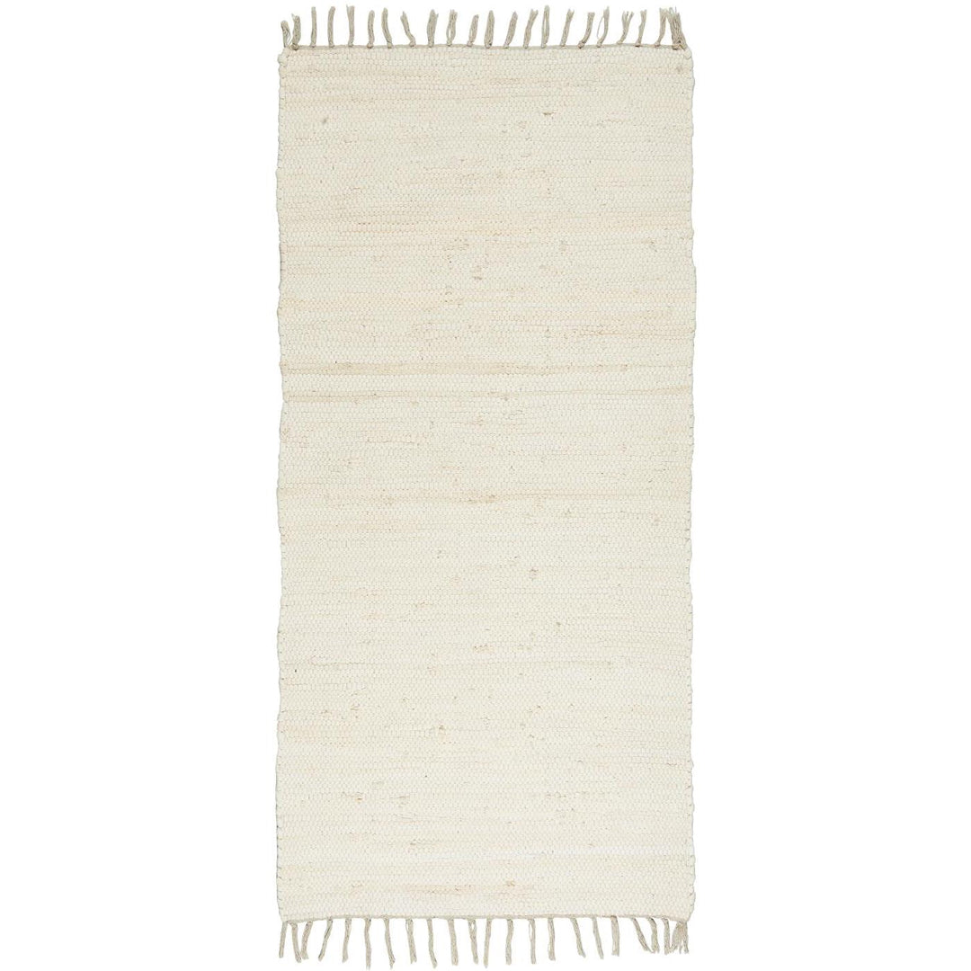Ib Laursen – Flickenteppich – creme, 60 x 120 cm