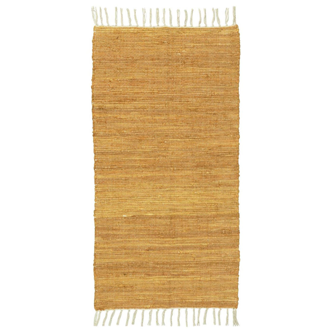 Ib Laursen – Flickenteppich – senfgelb, 60 x 120 cm
