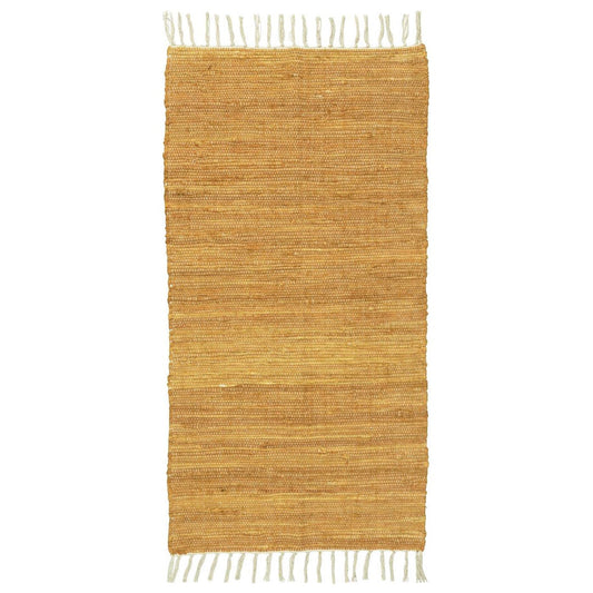 Ib Laursen – Flickenteppich – senfgelb, 60 x 120 cm