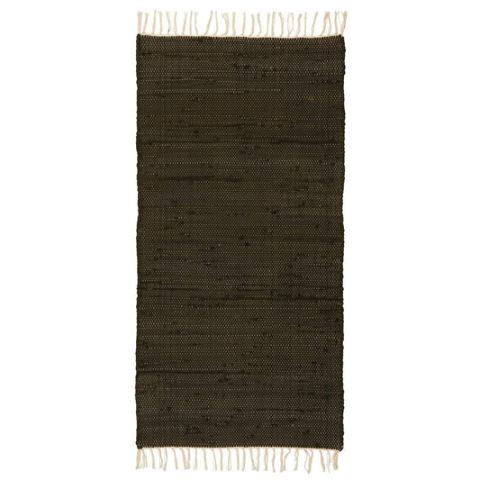 Ib Laursen – Flickenteppich – schwarz, 60 x 120 cm