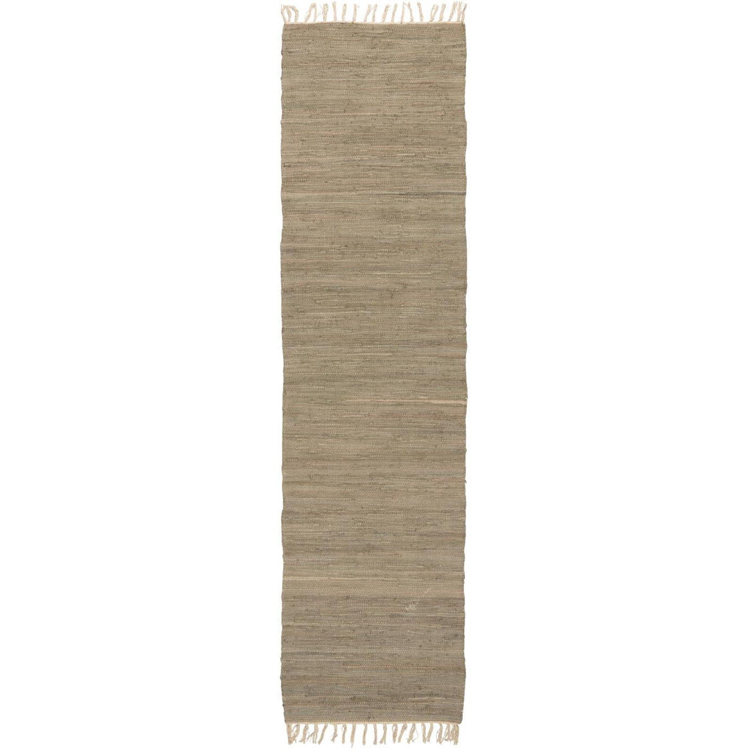 Ib Laursen – Flickenteppich – bräunlich/grau, 60×250 cm