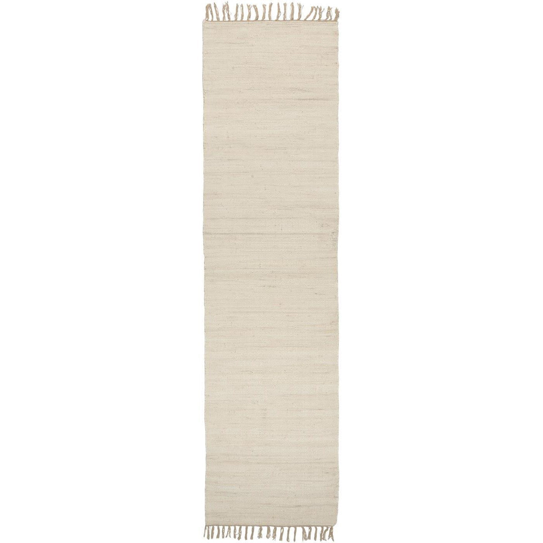 Ib Laursen – Flickenteppich – creme, 60×250 cm