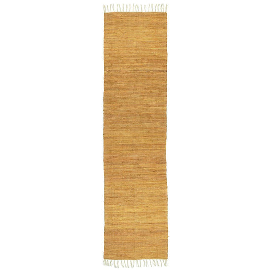 Ib Laursen – Flickenteppich – senfgelb, 60×250 cm