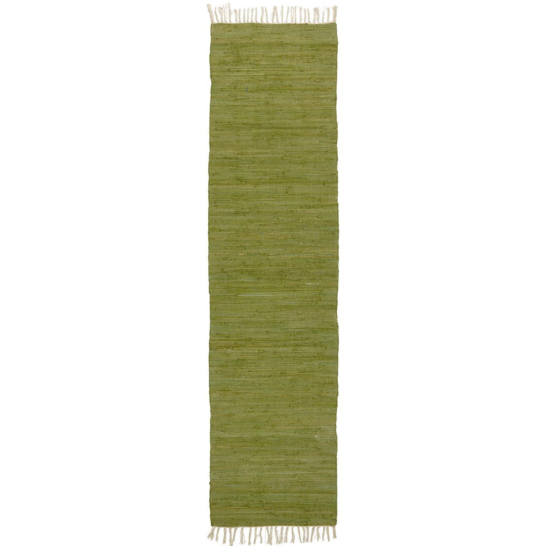 Ib Laursen – Flickenteppich – grün, 60×250 cm