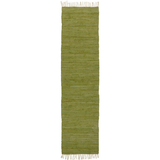 Ib Laursen – Flickenteppich – grün, 60×250 cm