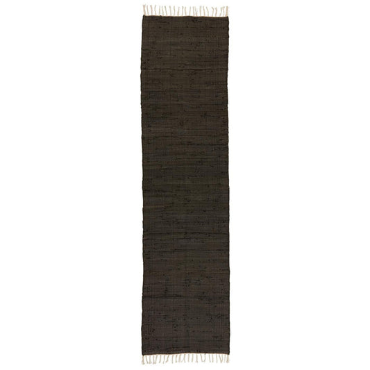 Ib Laursen – Flickenteppich – schwarz, 60×250 cm