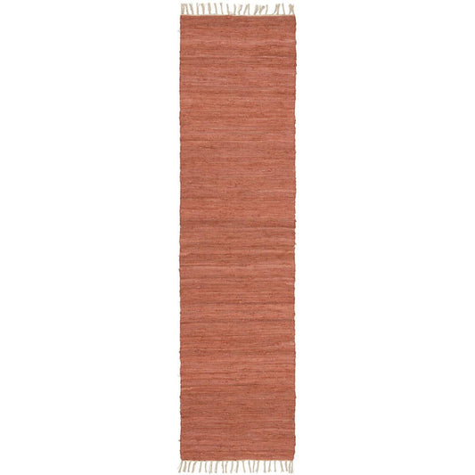 Ib Laursen – Flickenteppich – rostfarben, 60×250 cm