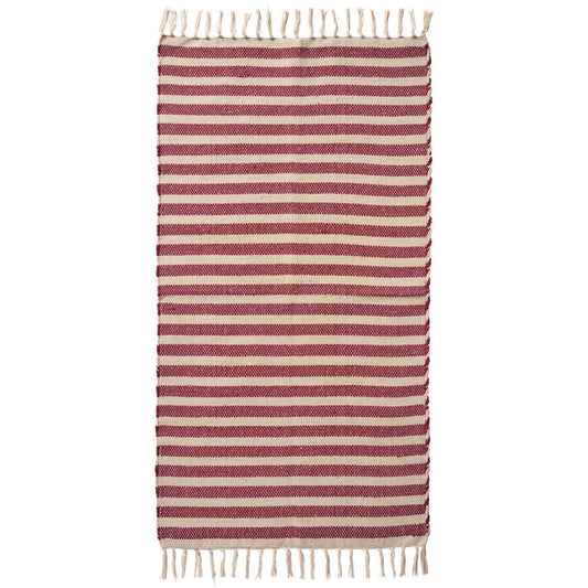 Ib Laursen – Läufer – creme mit roten Streifen, 60 x 120 cm