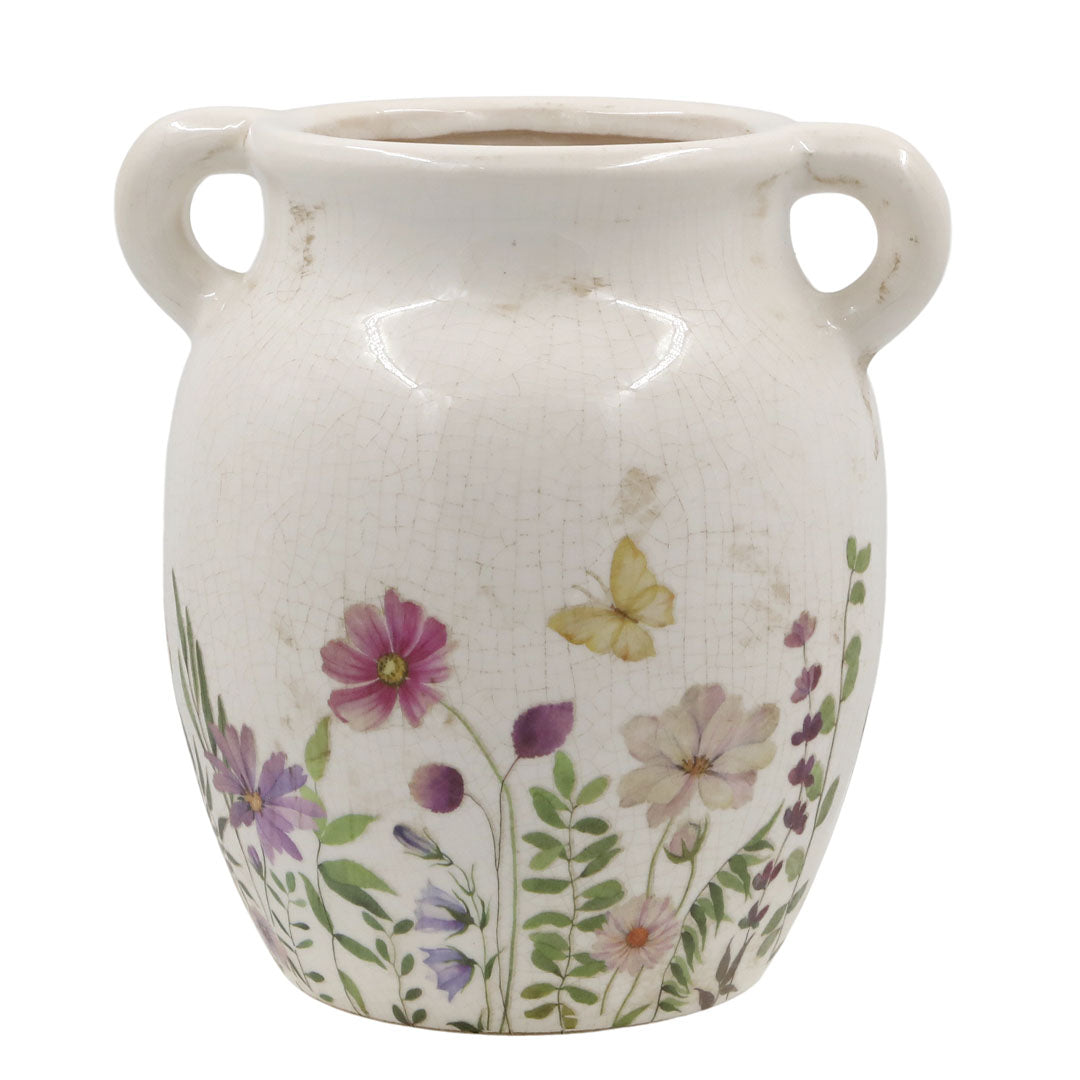 Chic Antique - Avignon Kanne mit Blumenmuster - H19,5/Ø19 cm Creme