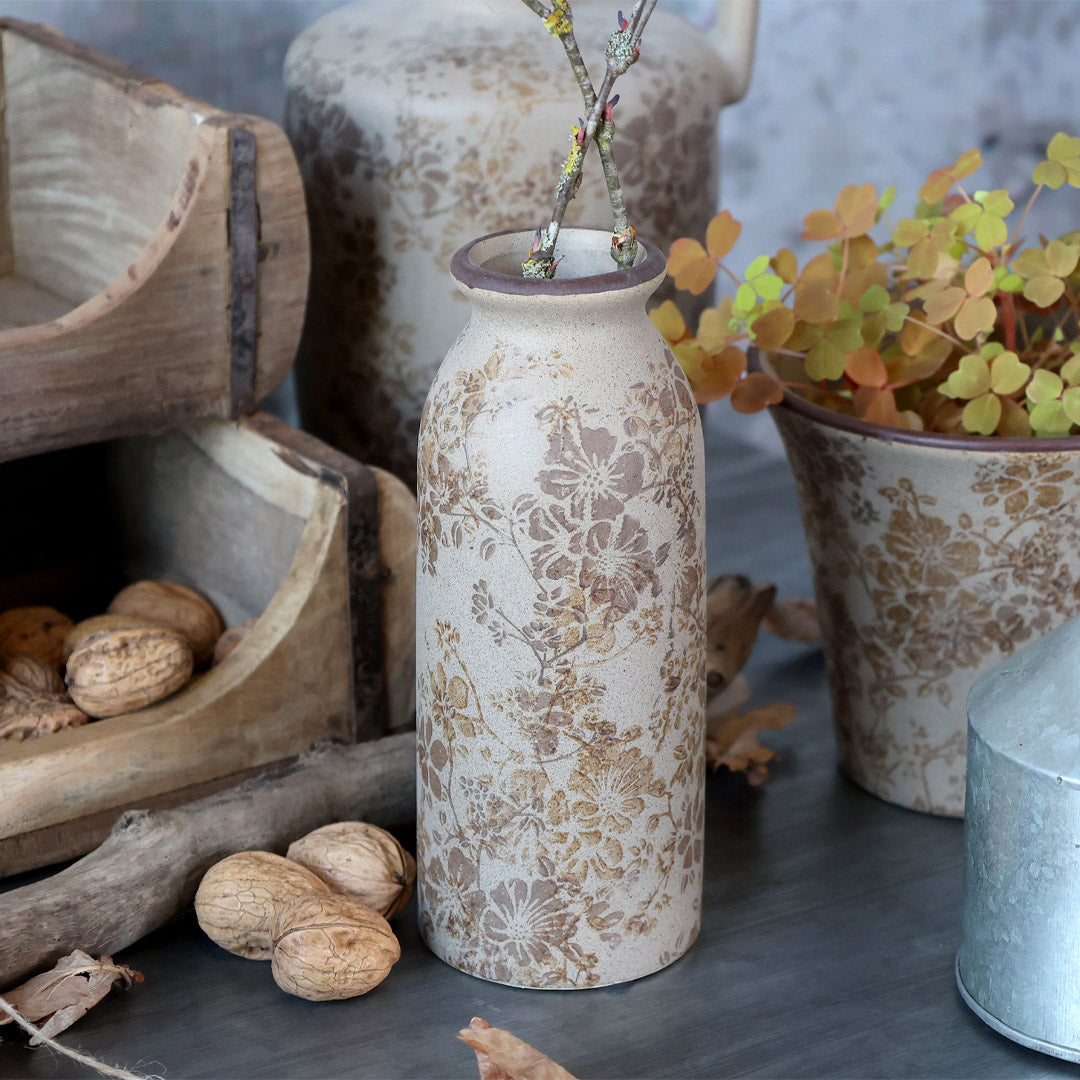 Chic Antique – Melun Flasche groß, H20/Ø8 cm, Latte
