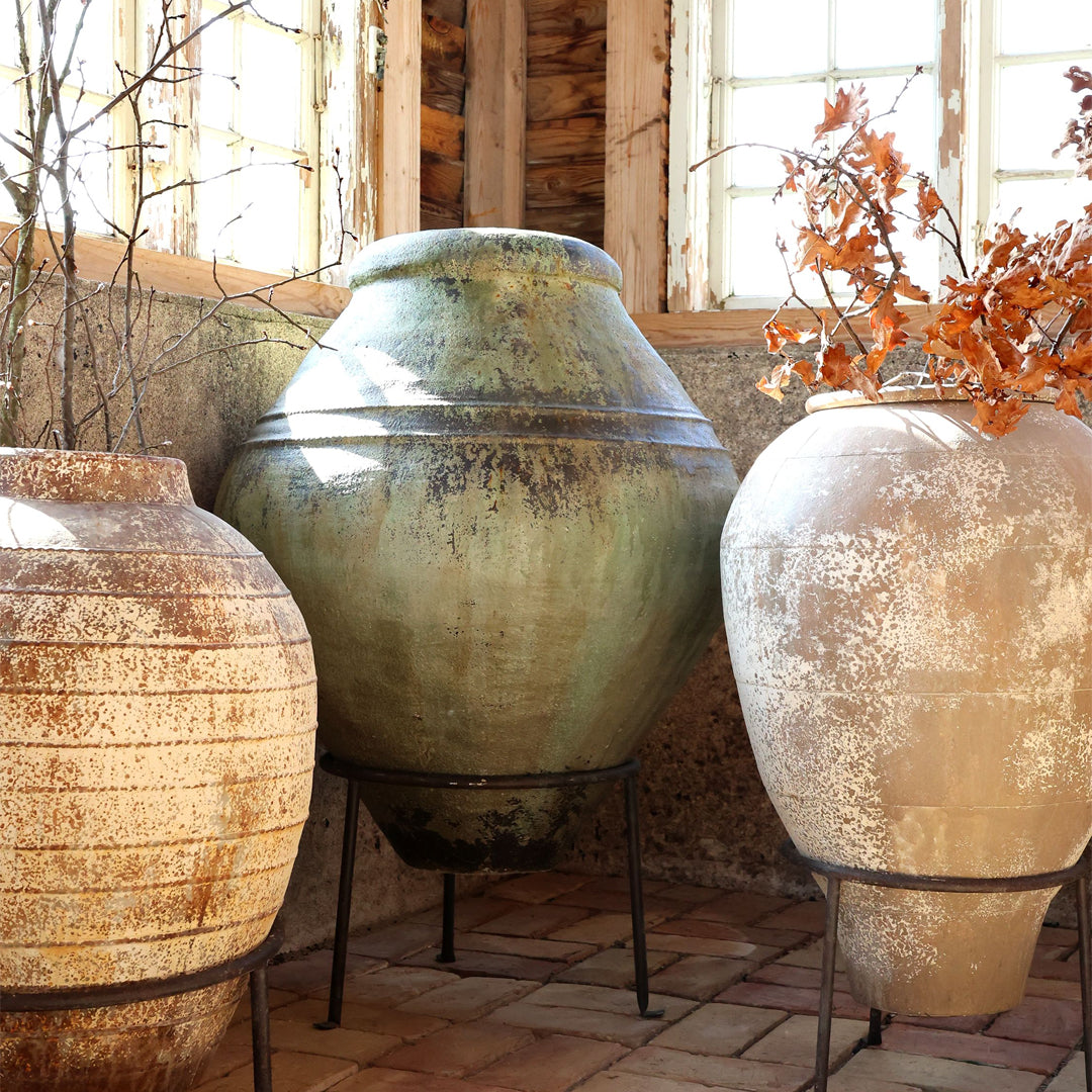 Chic Antique - Pflanzgefäß auf Ständer – Antique Verte
