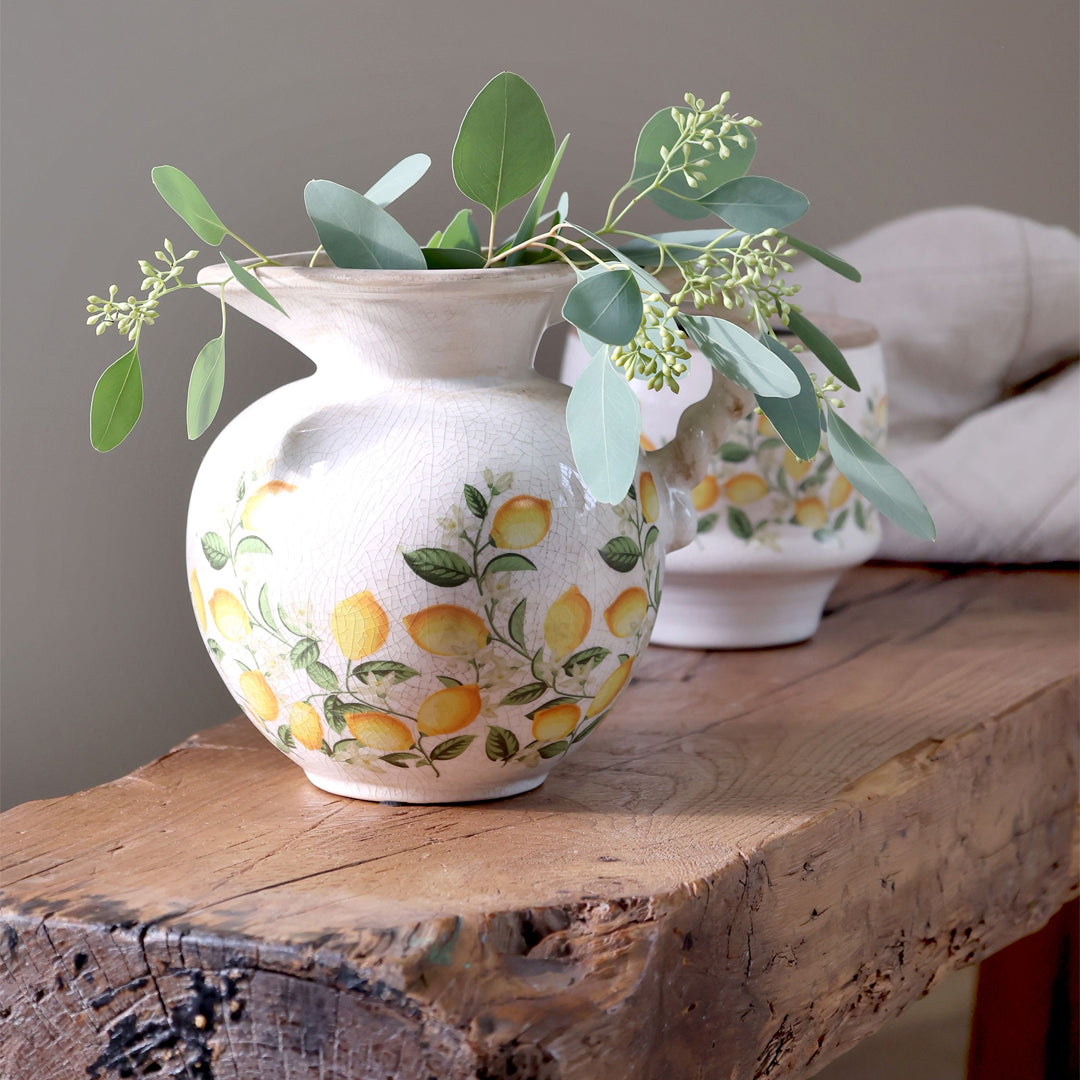 Chic Antique – Limone Blossom Krug mit Zitronen und Blumen