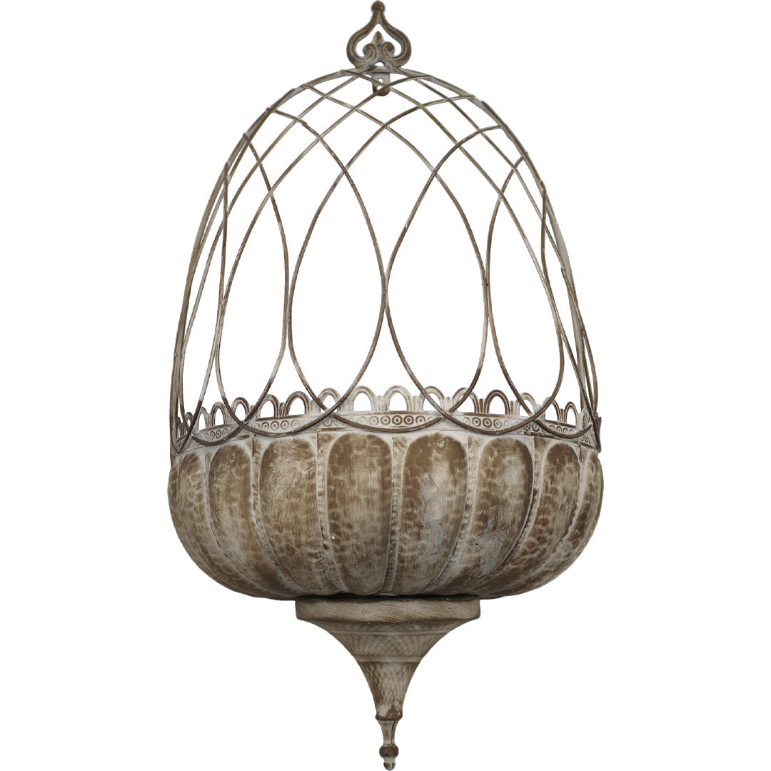 Chic Antique – Wand-Pflanzgefäß – H65/L34/B18 cm – Antique Mocca