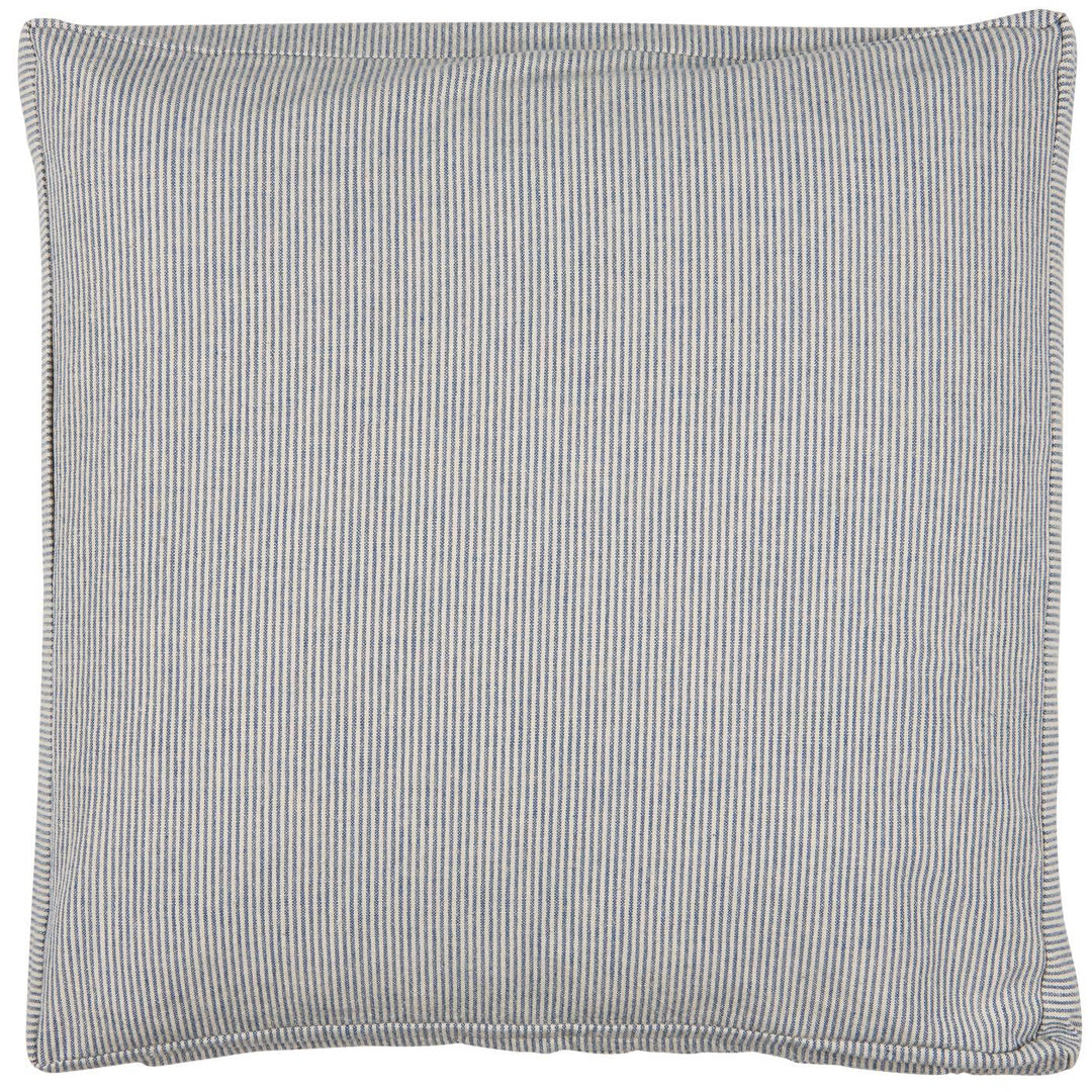 Ib Laursen - Kissen Charlie mit dunkelblauen schmalen Streifen - inkl. Füllung 45x45 cm