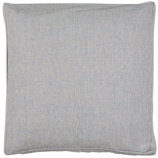 Ib Laursen - Kissen Charlie mit dunkelblauen schmalen Streifen - inkl. Füllung 45x45 cm