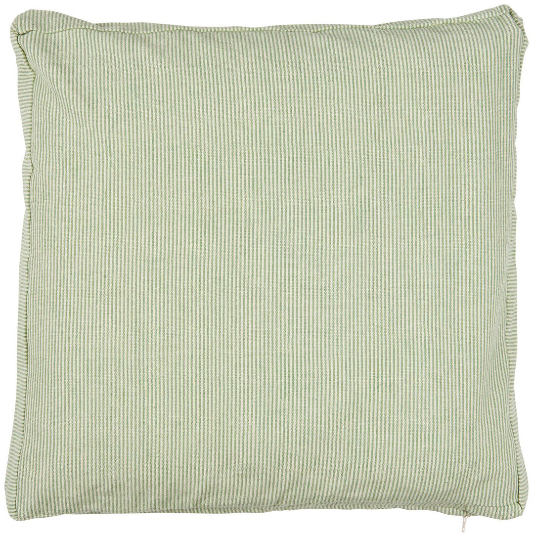 Ib Laursen - Kissen Emil mit grünen schmalen Streifen - inkl. Füllung 45x45 cm