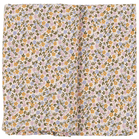 Ib Laursen - Tischdecke Line quadratisch mit mehrfarbigen kleinen Blumen 150 x 150 cm