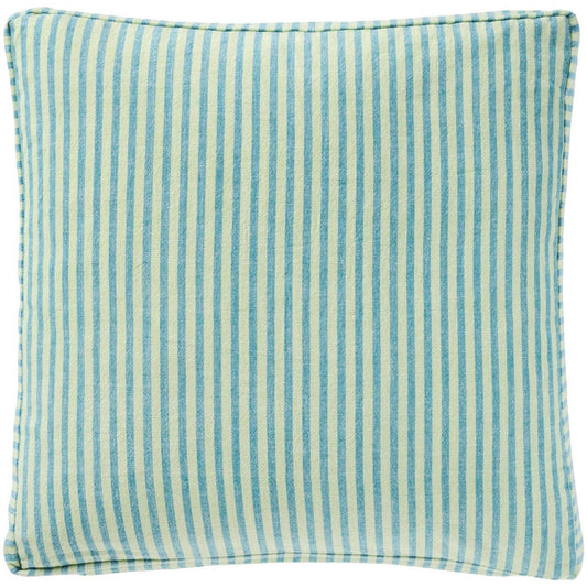 Ib Laursen – Sitzkissen inkl. Füllung -  Line mit hellgrünen und blauen Streifen – 45×45 cm