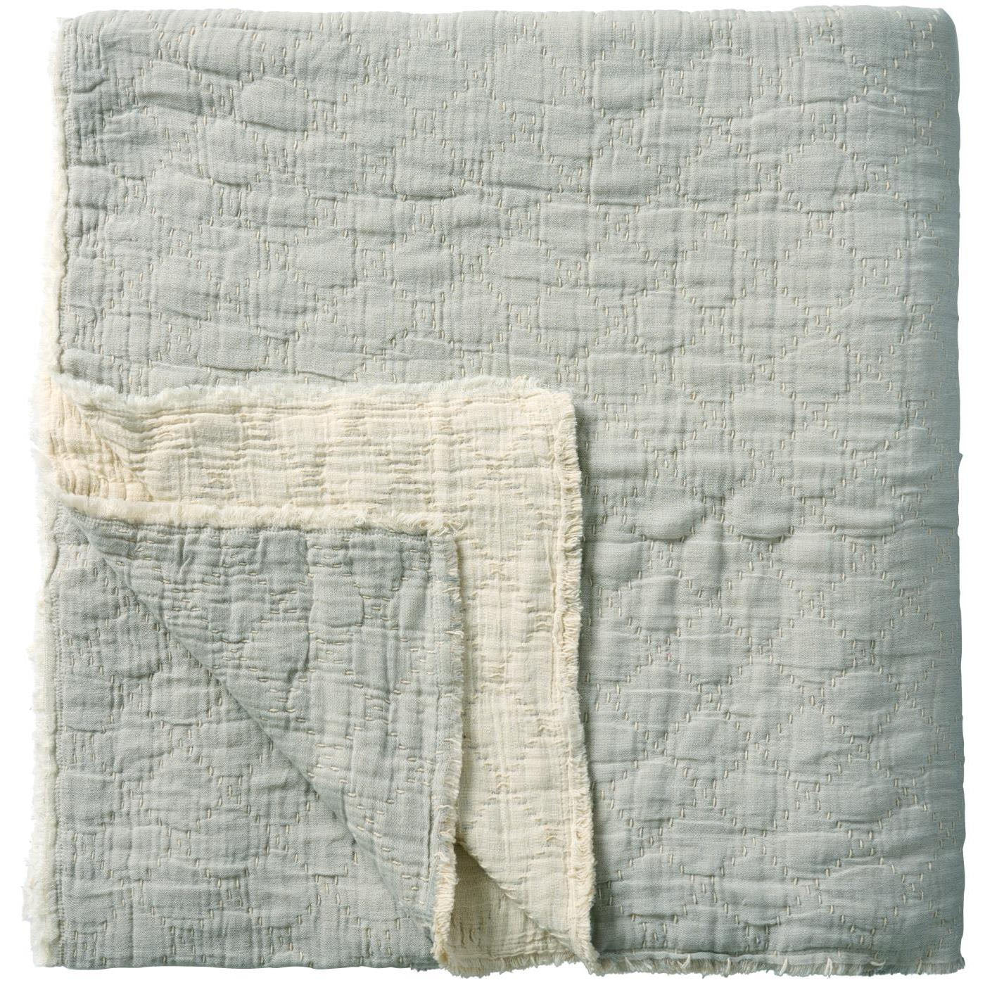 Ib Laursen – Tagesdecke doppelt, doppelt gewebt mit Karosteppung 240 x 240 cm