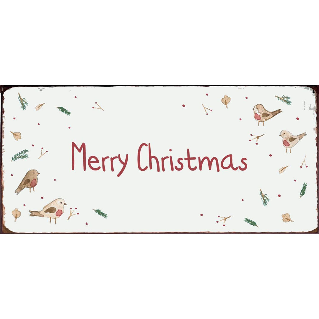 Ib Laursen – Metallschild „Merry Christmas“ – 15 cm