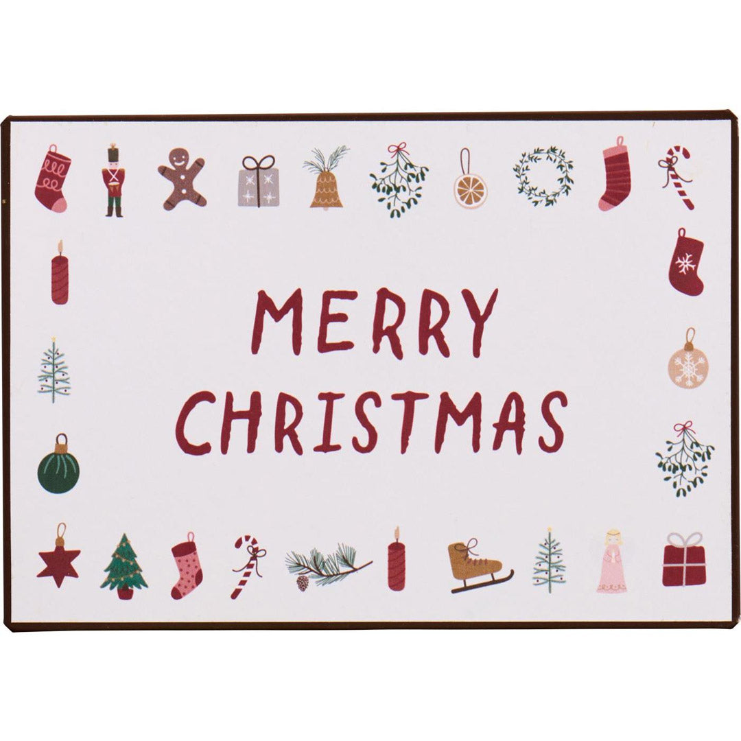 Ib Laursen - Metallschild „Merry Christmas“