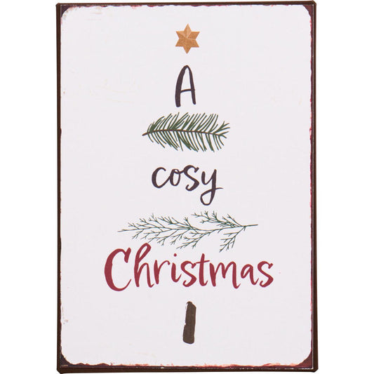 Ib Laursen - Metallschild „A Cosy Christmas“