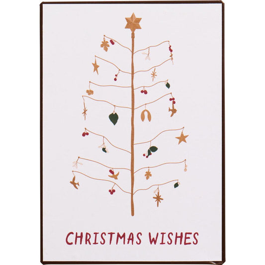 Ib Laursen - Metallschild „Christmas Wishes“