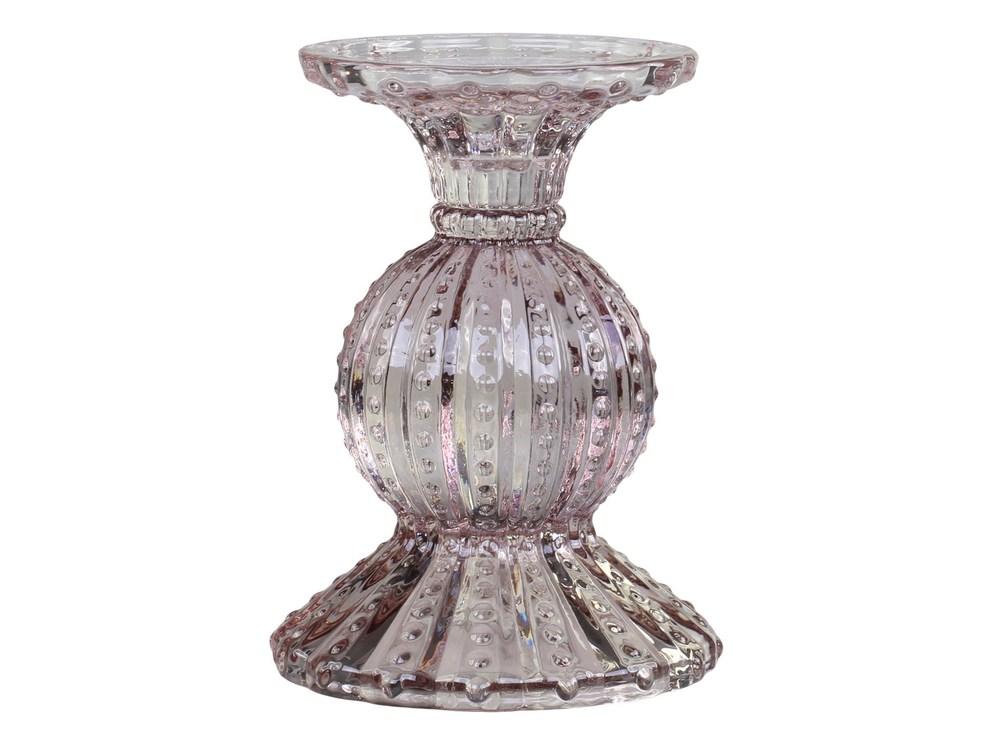 Paketangebot: Chic Antique - Kerzenhalter mit Perlenrand, 2er-Set Taupe