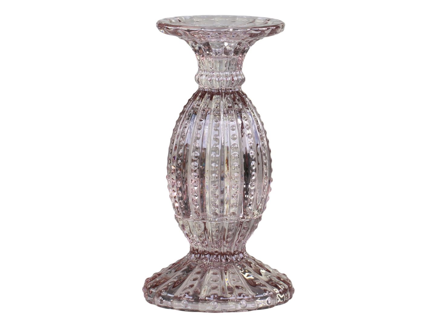 Paketangebot: Chic Antique - Kerzenhalter mit Perlenrand, 2er-Set Taupe